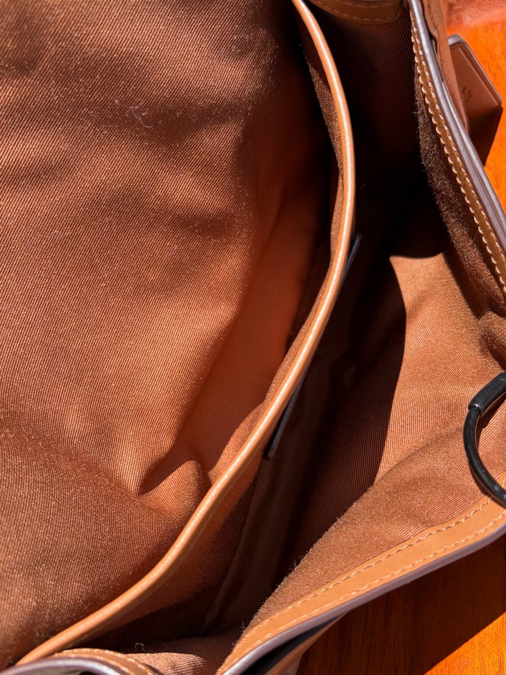 Coach LE 75th Anniversary Penny Pocket Purse Saddle Brown Leather F57461 EUC - Picture 7 of 17